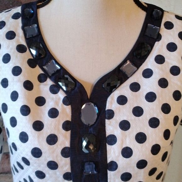 S. Yarolan Textured Embellished Dress - Picture 4 of 14